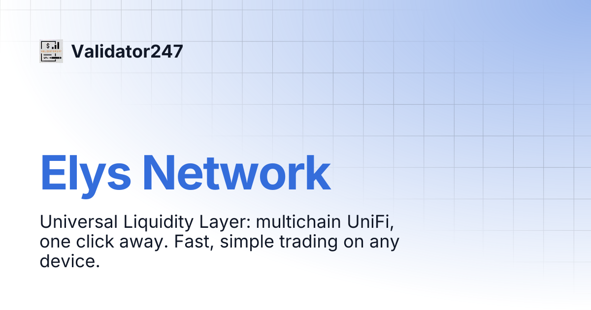 Elys Network | Validator247